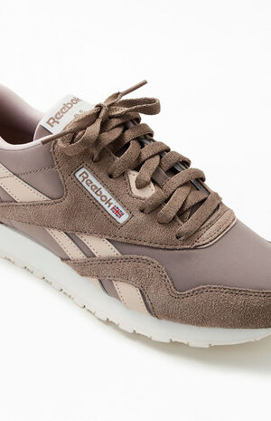 Women's Taupe Classic Nylon Sneakers image number 6