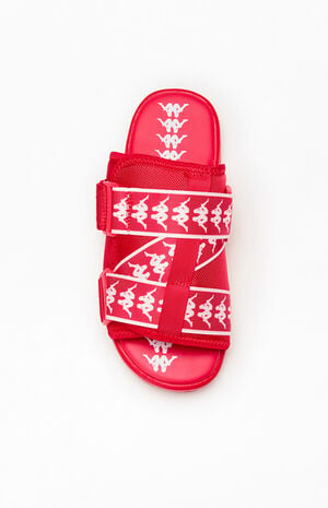 Red 222 Banda Mitel 1 Slide Sandals image number 5