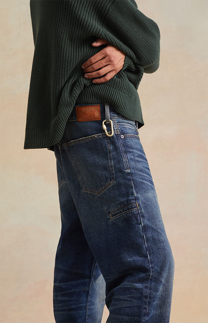 RARE DNM EDIT Dark Indigo Distressed Baggy Jeans