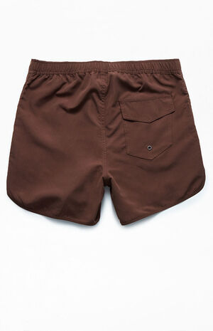 By PacSun 15" Scalloped Swim Trunks image number 2