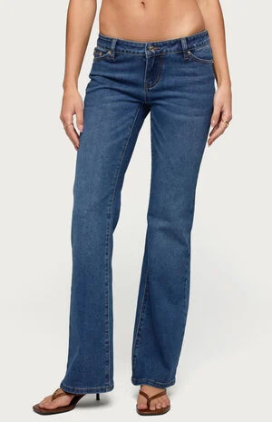 Vania Ultra Low Rise Bootcut Jeans image number 1
