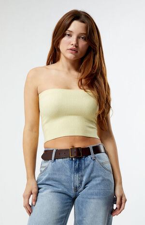 Basic Sweater Tube Top image number 3