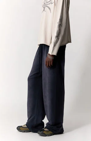 Washed Fleece Extreme Baggy Sweatpants image number 3