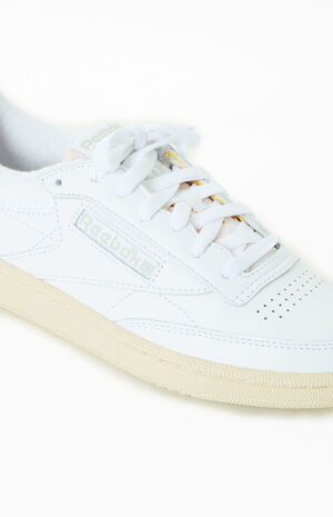 Women's White Club C 85 Vintage Sneakers image number 6