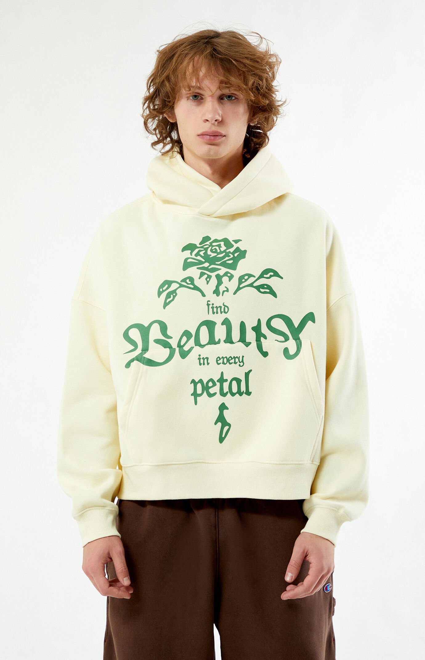 PacSun Beauty In Every Petal Cropped Hoodie PacSun