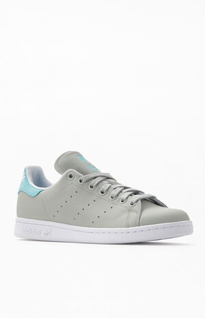 Grey & Mint Stan Smith Shoes image number 1