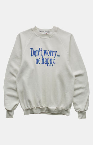 90s Don't Worry Be Happy Crew Neck Sweatshirt image number 1