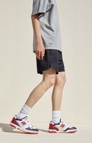 Black Athletic Volley Shorts image number 5