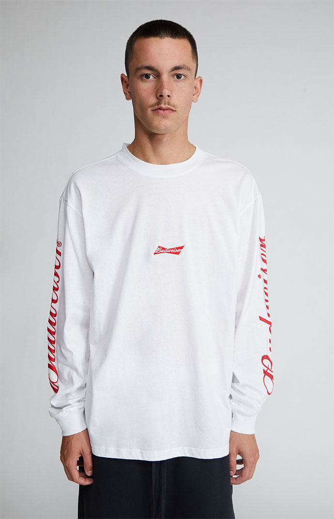 Budweiser By PacSun Script Long Sleeve T-Shirt | Pacsun