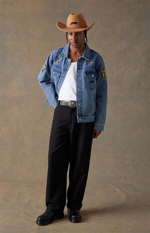 x Pacsun United States Grand Prix 2025 Austin Texas Denim Jacket image number 6