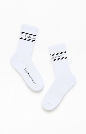 3 Pack Diagonal Stripe Crew Socks image number 3