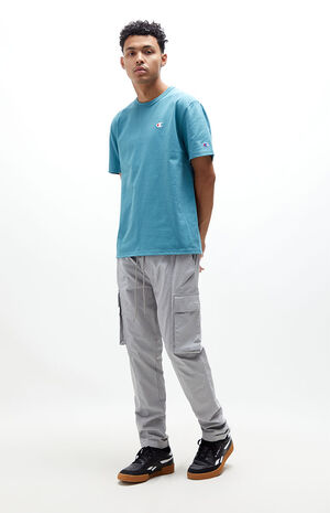 Eco Gray Slim Cargo Pants image number 4