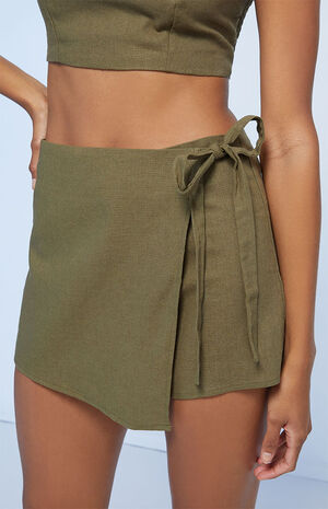 Linen Skort image number 2