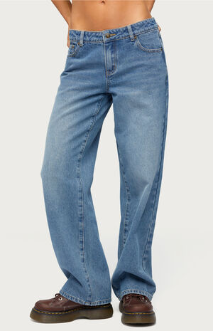 Breslin Low Rise Straight Leg Jeans image number 2