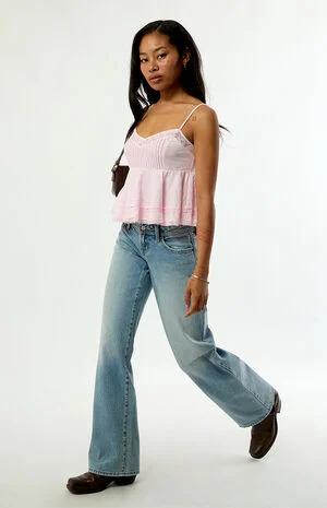 Chloe Cropped Babydoll Top image number 1