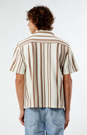 Textured Striped Camp Shirt image number 4