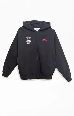 x Pacsun Medallion Zip Up Hoodie image number 1