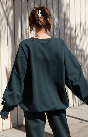 Green&nbsp;Erica Crew Neck Sweatshirt image number 3
