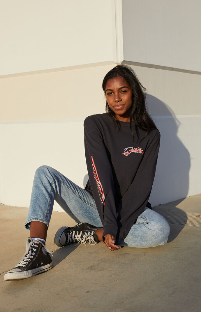 Daytona Oversized Long Sleeve T-Shirt