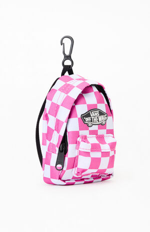 Kids Micro Old Skool Checkerboard Backpack Bag Charm image number 3
