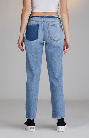 Eco Light Blue Low Rise Jeans image number 4