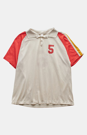 '80s Number 5 Polo Graphic Top image number 1