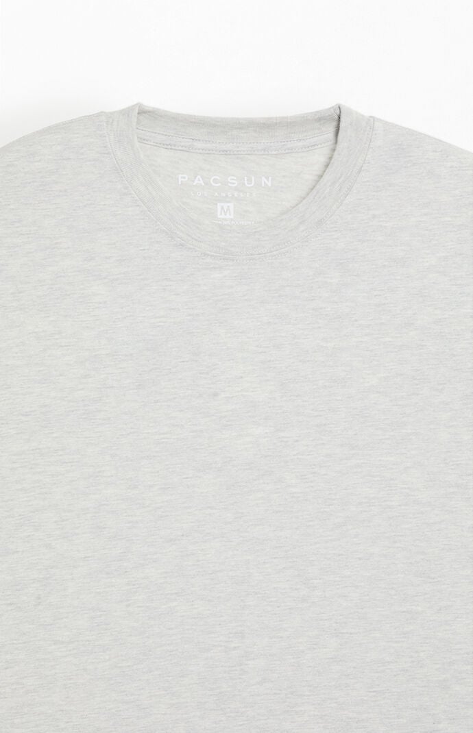 Pacsun Heather Grey Premium Cropped T-Shirt