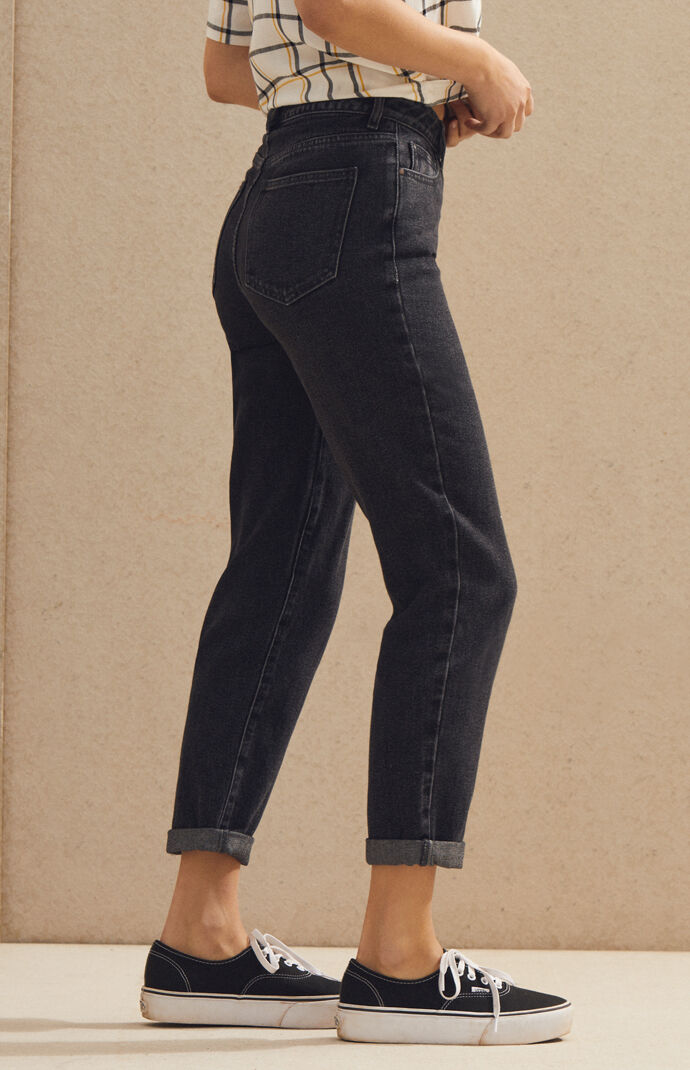 pacsun throwback black mom jeans