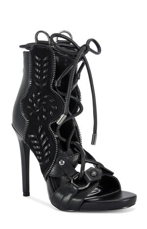 Women's Shainia Black Gladiator Sandals image number 2