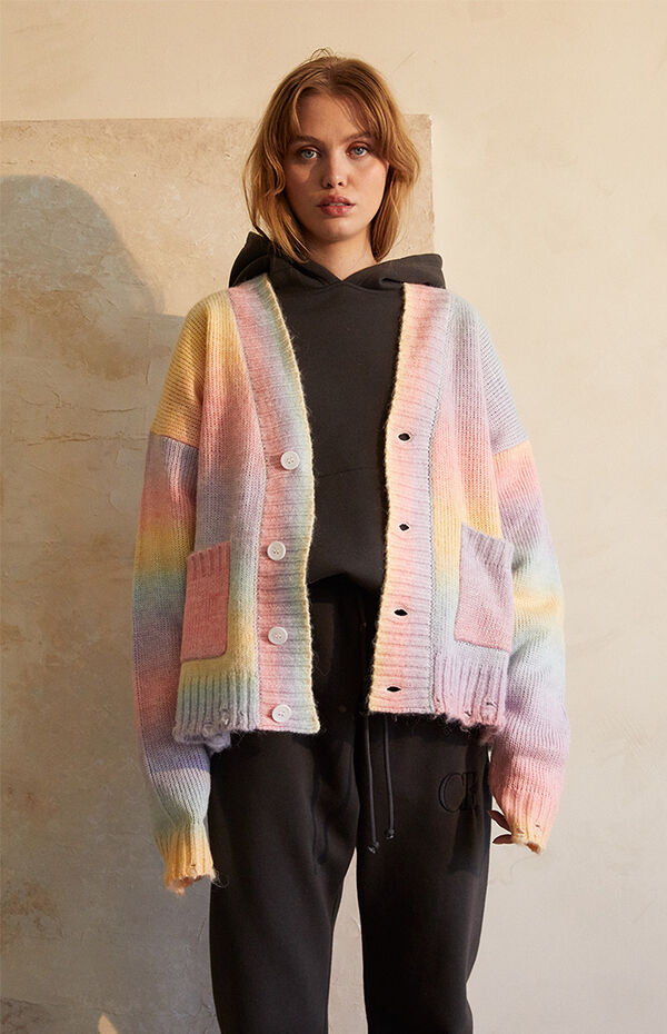 Colour Range Logo Cardigan PacSun