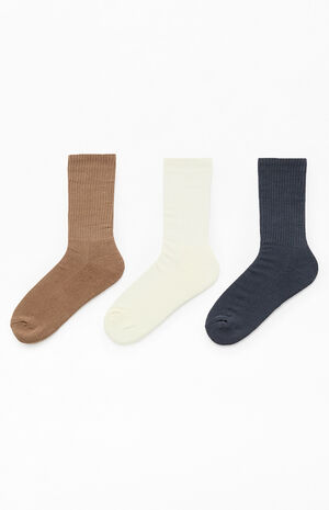 3 Pack Neutral Crew Socks image number 2