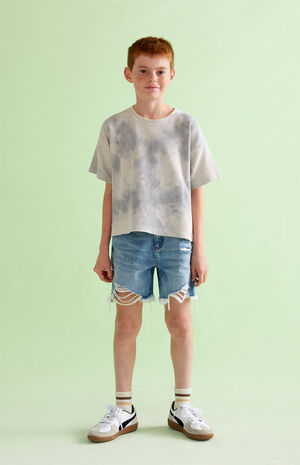 Cloudy Dyed Boxy T-Shirt image number 6