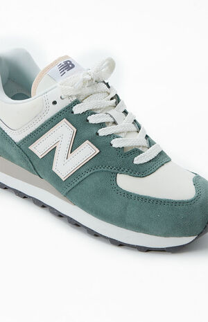 Women's Green 574 Sneakers image number 6