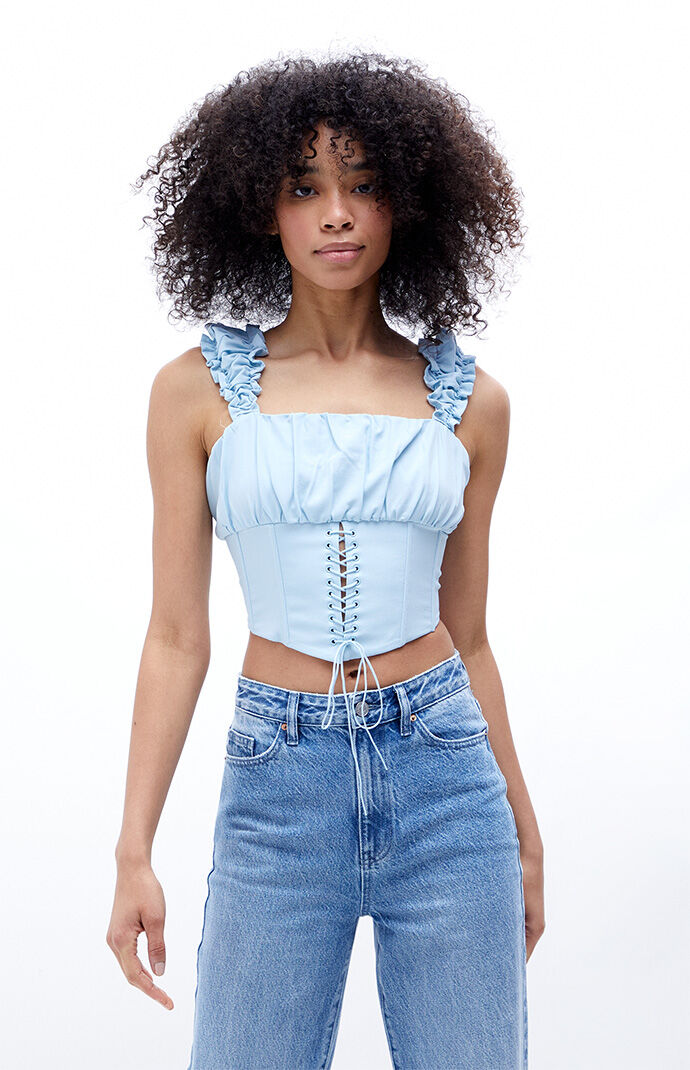 Kendall \u0026 Kylie Lace-Up Corset Top | PacSun