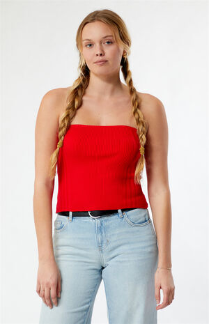 Longline Sweater Tube Top image number 1