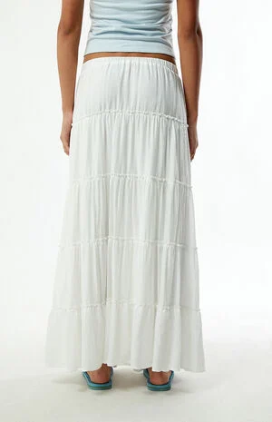 Tiered Maxi Skirt image number 5