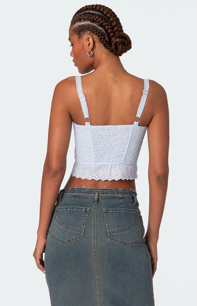Edikted Asteria Eyelet Corset | PacSun