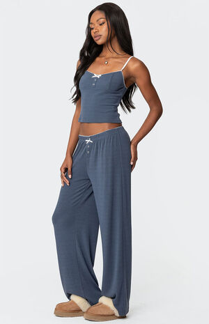 Kleo Pointelle Henley Tank Top image number 4