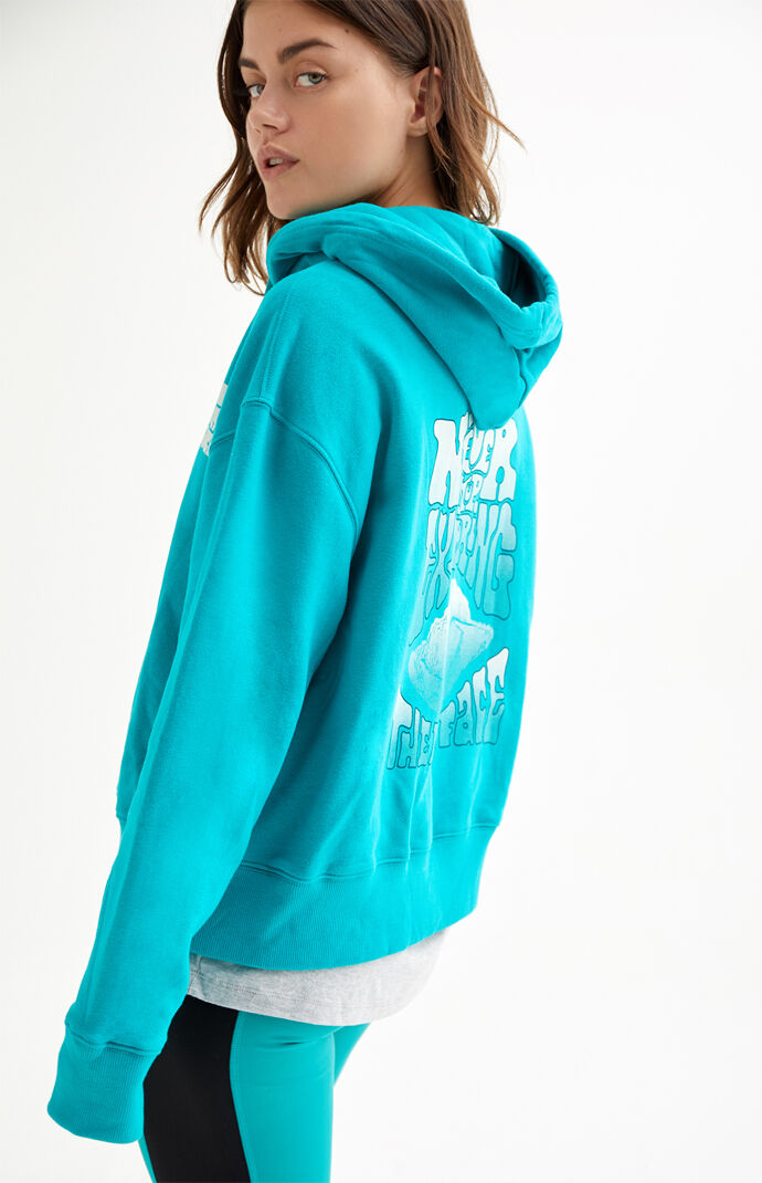 Logo Haze Crop Hoodie