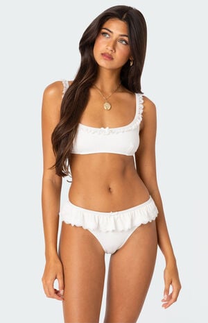 Lacey Ruffled Bikini Top image number 1