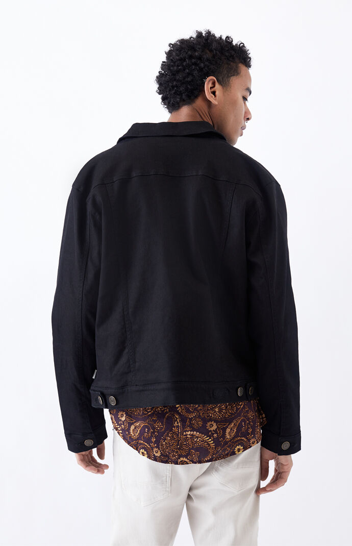 Vintage Black Trucker Denim Jacket
