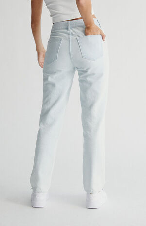 Eco Light Blue Mom Jeans image number 3