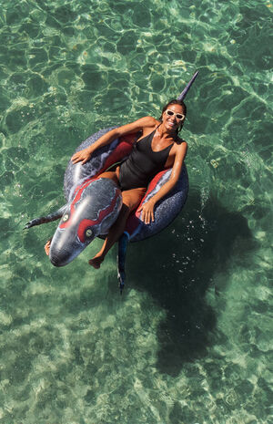 Inflatable 42" Velociraptor Pool Tube image number 2