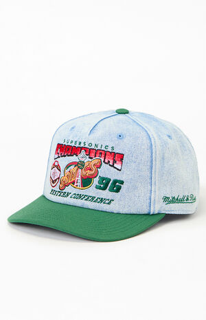 NBA Seattle Supersonics&nbsp;Champions Deadstock Jean Snapback Hat image number 4
