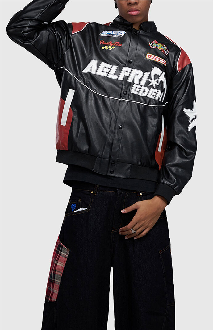 Aelfric Eden Racing Faux Leather Jacket