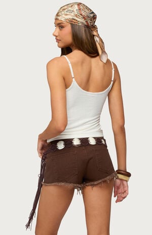 Lilliana Bead V Neck Tank Top image number 3