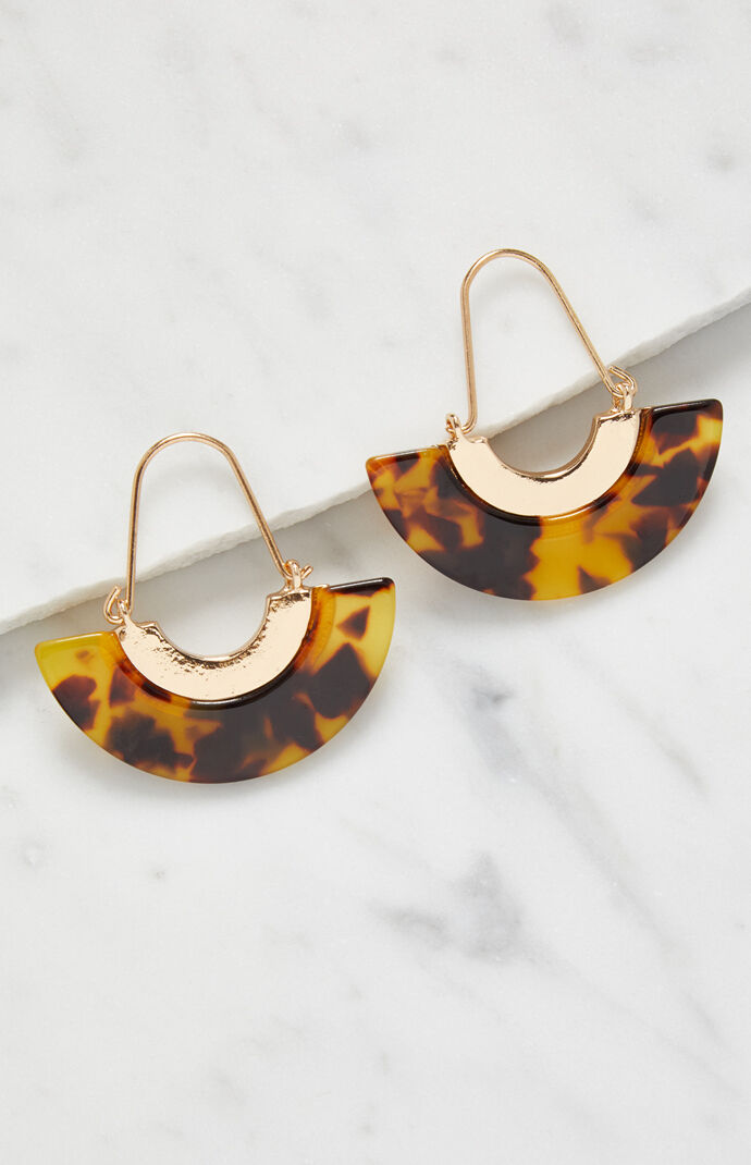 Tortoiseshell Swing Earrings