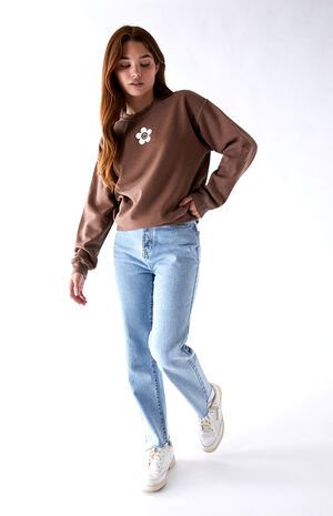 Daisy Smiley Crew Neck Sweatshirt image number 4