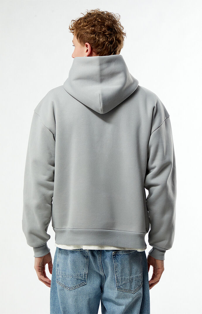 Pacsun Silver Solid Pullover Hoodie