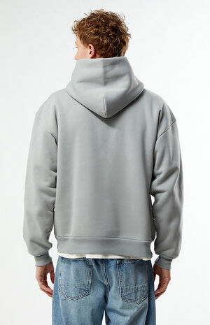 Silver Solid Pullover Hoodie image number 4